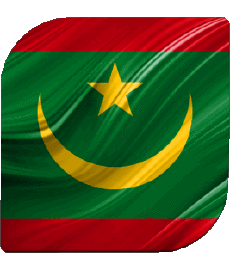 Fahnen Afrika Mauretanien Platz 
