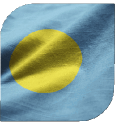 Bandiere Oceania Palau Quadrato 