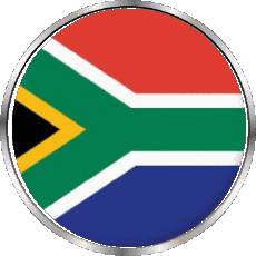 Drapeaux Afrique Afrique du Sud Rond - Anneaux 