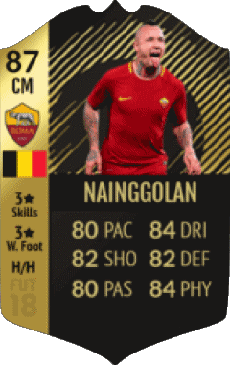 Multimedia Videospiele F I F A - Karten Spieler Belgien Radja Nainggolan 