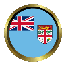 Bandiere Oceania Figi Rotondo - Anelli 