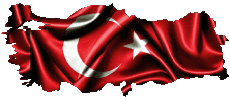 Drapeaux Asie Turquie Carte 