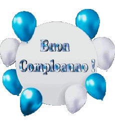 Messages Italian Buon Compleanno Palloncini - Coriandoli 010 