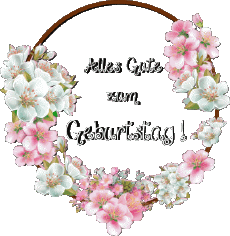 Messages German Alles Gute zum Geburtstag Blumen 017 