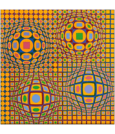 Humor -  Fun ART Artists Painter Victor Vasarely 