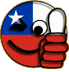 Flags America Chile Smiley - OK 