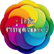 Mensajes Español Feliz Cumpleaños Abstracto - Geométrico 006 