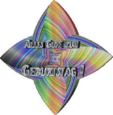 Messages German Alles Gute zum Geburtstag Zusammenfassung - geometrisch 018 