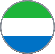 Bandiere Africa Sierra Leone Tondo 