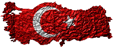 Bandiere Asia Turchia Carta Geografica 