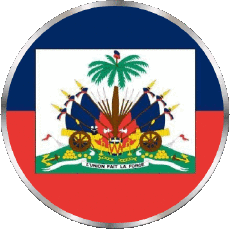 Flags America Haiti Rond 