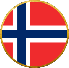 Fahnen Europa Norwegen Runde 