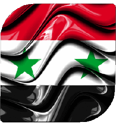 Flags Asia Syria Square 