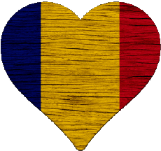 Fahnen Europa Rumänien Herz 