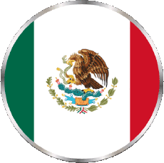 Bandiere America Messico Tondo 