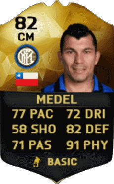 Multimedia Videospiele F I F A - Karten Spieler Chile Gary Medel 