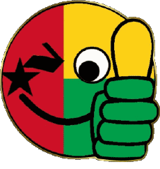 Banderas África Guinea Bissau Smiley - OK 