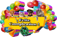 Mensajes Español Feliz Cumpleaños Animales 007 