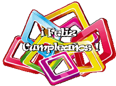 Messages Espagnol Feliz Cumpleaños Abstracto - Geométrico 017 