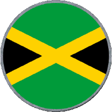 Drapeaux Amériques Jamaïque Rond 