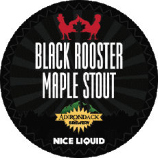 Black rooster maple stout-Getränke Bier USA Adirondack Black rooster maple stout