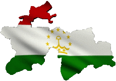 Flags Asia Tajikistan Map 