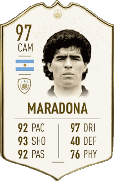 Multimedia Videospiele F I F A - Karten Spieler Argentinien Diego Maradona 