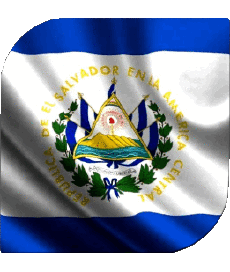Bandiere America Salvador Quadrato 