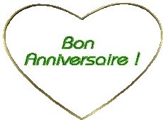 Mensajes Francés Bon Anniversaire Coeur 001 