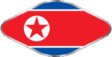 Drapeaux Asie Corée du Nord Divers 