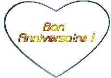 Mensajes Francés Bon Anniversaire Coeur 001 
