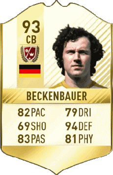 Multimedia Videogiochi F I F A - Giocatori carte Germania Franz Beckenbauer 
