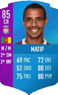 Multi Média Jeux Vidéo F I F A - Joueurs Cartes Cameroun Joel Matip 