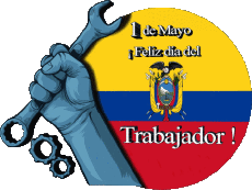 Mensajes Español 1 de Mayo Feliz día del Trabajador - Colombia 