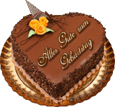 Mensajes Alemán Alles Gute zum Geburtstag Kuchen 002 