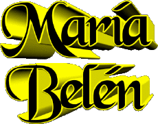First Names FEMININE - Spain M Composed María Belén 
