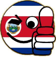Bandiere America Costa Rica Faccina - OK 