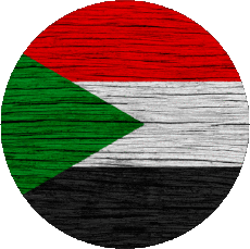 Fahnen Afrika Sudan Runde 