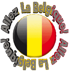 Mensajes Francés Allez La Belgique Carte - Drapeau 