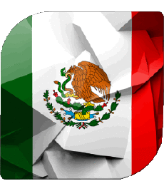 Bandiere America Messico Quadrato 