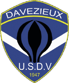 Sports FootBall Club France Logo Auvergne - Rhône Alpes 07 - Ardèche USDV - Davézieux 