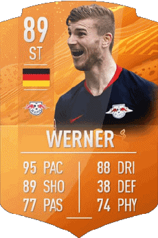 Multimedia Vídeo Juegos F I F A - Jugadores  cartas Alemania Timo Werner 