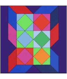 Humor -  Fun ART Artists Painter Victor Vasarely 