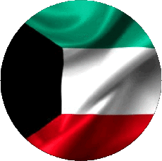Bandiere Asia Kuwait Tondo 