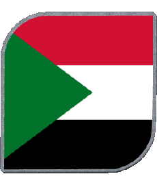 Flags Africa Sudan Square 