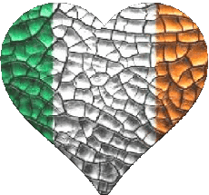Banderas Europa Irlanda Corazón 