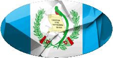 Banderas América Guatemala Oval 