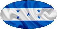 Bandiere America Honduras Ovale 
