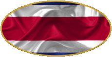 Banderas América Costa Rica Oval 01 