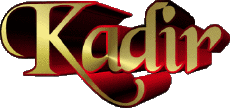 First Names MASCULINE - Maghreb Muslim K Kadir 